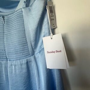🦋 NWT ARITZIA Sunday Best Spencer Dress in Sail Blue